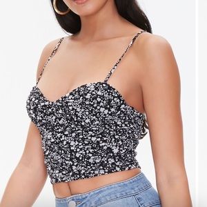 Forever 21 black and white tank top